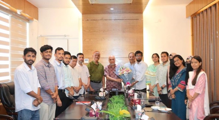 বাকৃবি উপাচার্যের সাথে বাকৃবিসাসের সৌজন্য সাক্ষাৎ